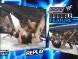 The rock vs Dudley Boyz Tables match
