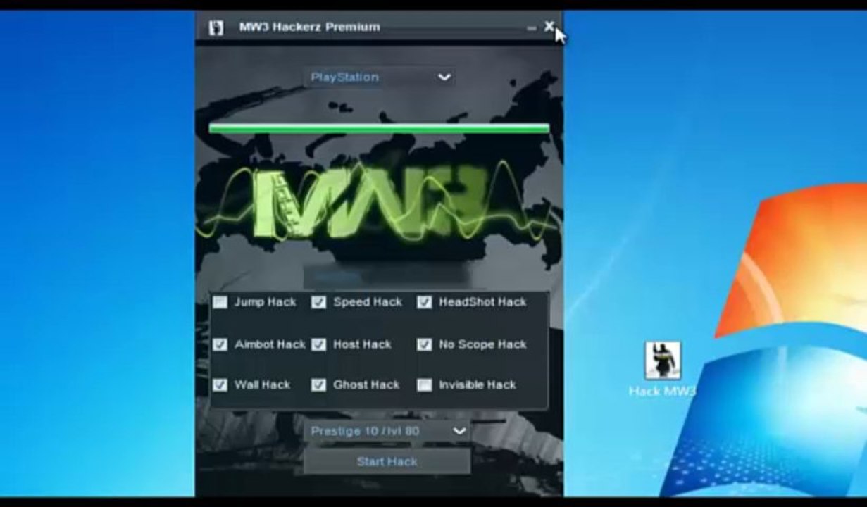 Hack MW3 - PS3 _ XBOX 360 (Prestiges and cheats)[2014]