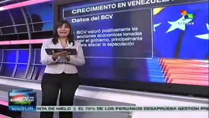 Economía venezolana crece de manera sostenida y así se mantendrá