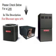 Clearance Goodman R410A 15 SEER Complete Split System Dual Fuel 2 Ton SSZ140241, CHPF3636B6, GMVC950453BX