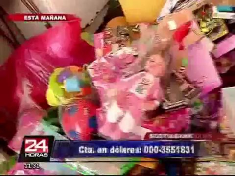Niños del Puericultorio Pérez Araníbar adelantan la Navidad con chocolatada