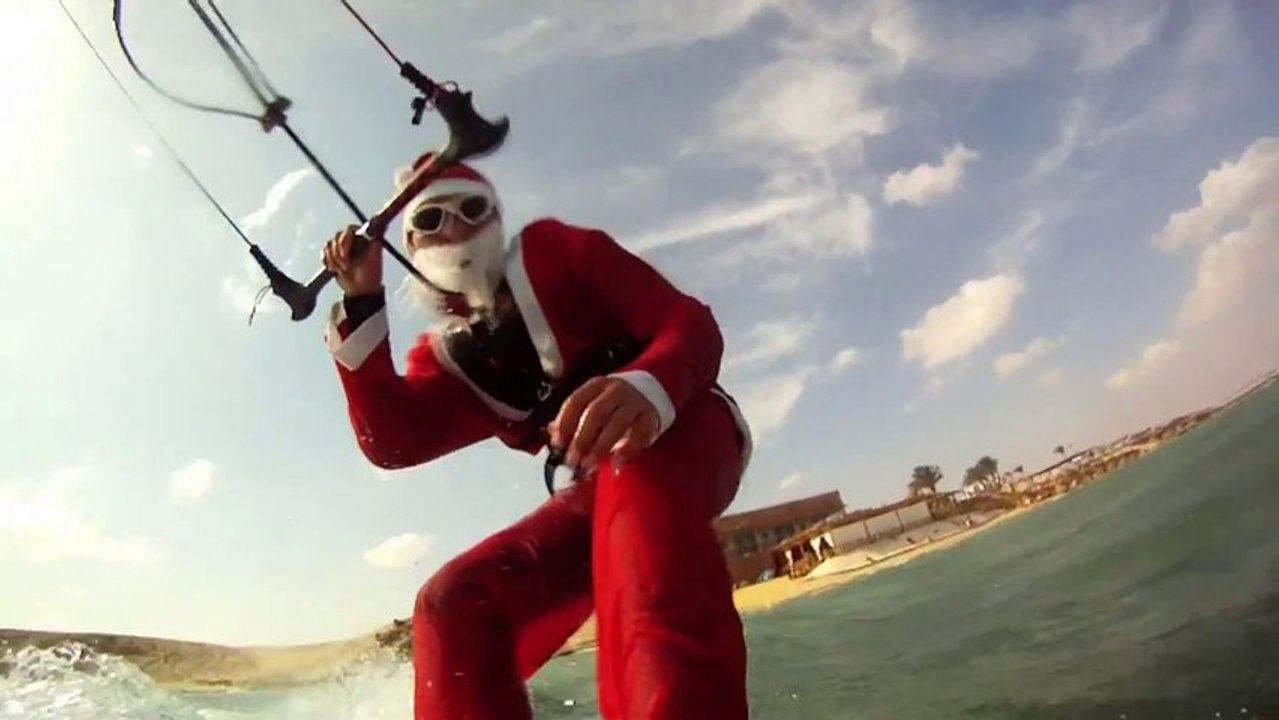 Babbo Natale in Kite Surf: imperdibile!