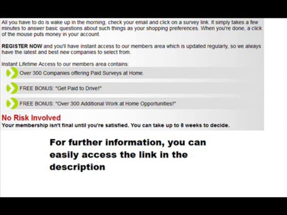 Paid Surveys - money online - home business-profit