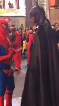 Batman Vs Passerby - Meltdown in NYC Times Square