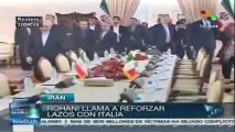 Pdte. Hasán Rouhaní llama a reforzar lazos bilaterales con Italia