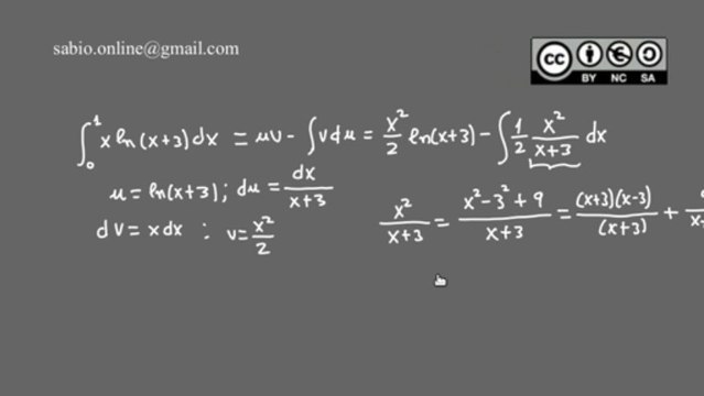 Integrales X - Integración por partes