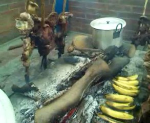 a fuego lento, carne a la llanera