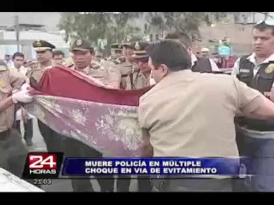 Santa Anita: policía falleció en accidente de tránsito en vía Evitamiento