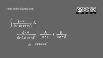 Integrales XI - Descomposición en fracciones parciales