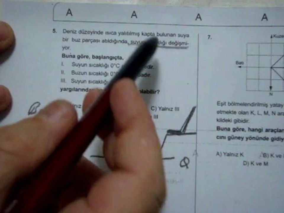 YGS-6 FİZİK SORU 5 VİDEO ÇÖZÜMÜ