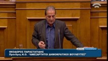 Ομιλία Παραστατίδη στη Βουλή για το Σ/Ν του Υπουργείου Ανάπτυξης