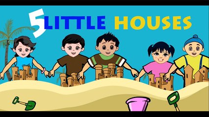 5 Little Houses - Latest Nursery Rhymes | Kids