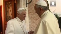 Two Popes meet for Christmas prayers