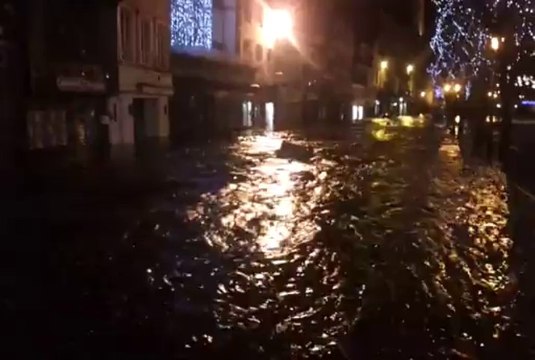 Tempête. Inondation à Morlaix