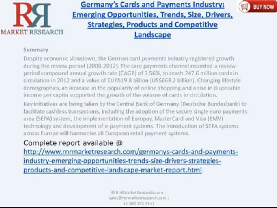 RnRMR: Germany’s Cards and Payments Industry