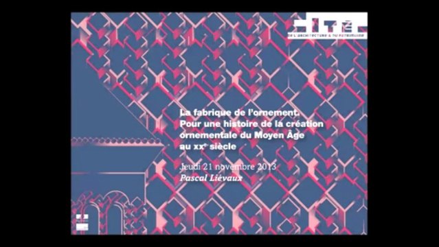 03. La fabrique de l'ornement. Pour une histoire de la création ornementale du Moyen Age au XXe siècle