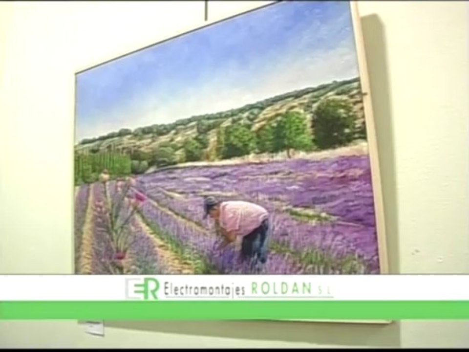 Reportaje de exposición de pinturas de Alejandro Muñoz Mora en Hellin