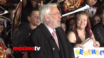 Donald Sutherland Catching Fire Premiere