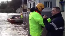 Tempête Dirk. Quimperlé les pieds dans l'eau (3)