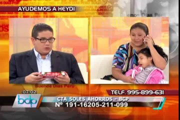 BDP realiza campaña solidaria a favor de niña con parálisis cerebral (2/5)