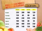 Cena povrća za period 13-20.12.2013.