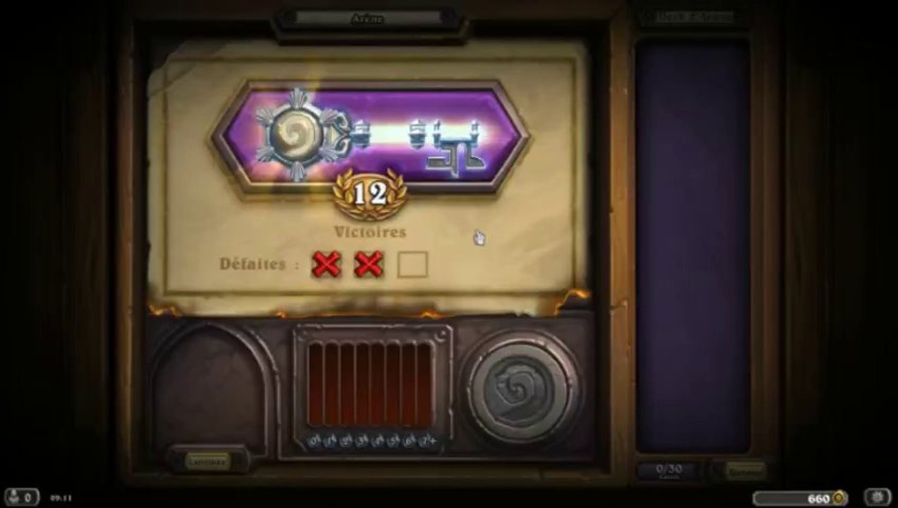 Hearthstone 12 victoire d'arene Récompenses