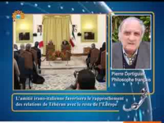 Sahar Report 23.12.2013 Pierre Dortiguier, rapprochement Italie-Iran