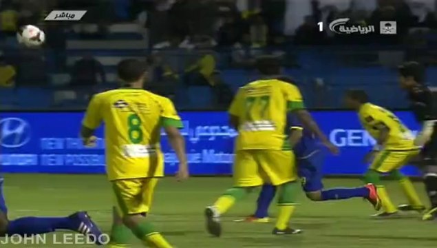 هدف #النصر الثاني على #الخليج #كأس ولي العهد 20132014 دور ربع النهائي