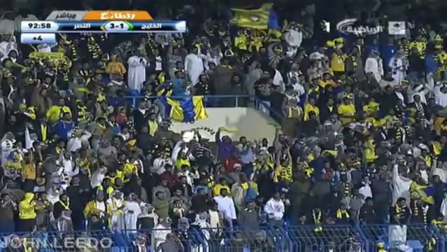 هدف #النصر الثالث على #الخليج #كأس ولي العهد 20132014 دور ربع النهائي
