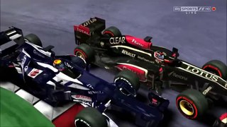 Dépassements de Kimi Räikkönen/Singapour 2013