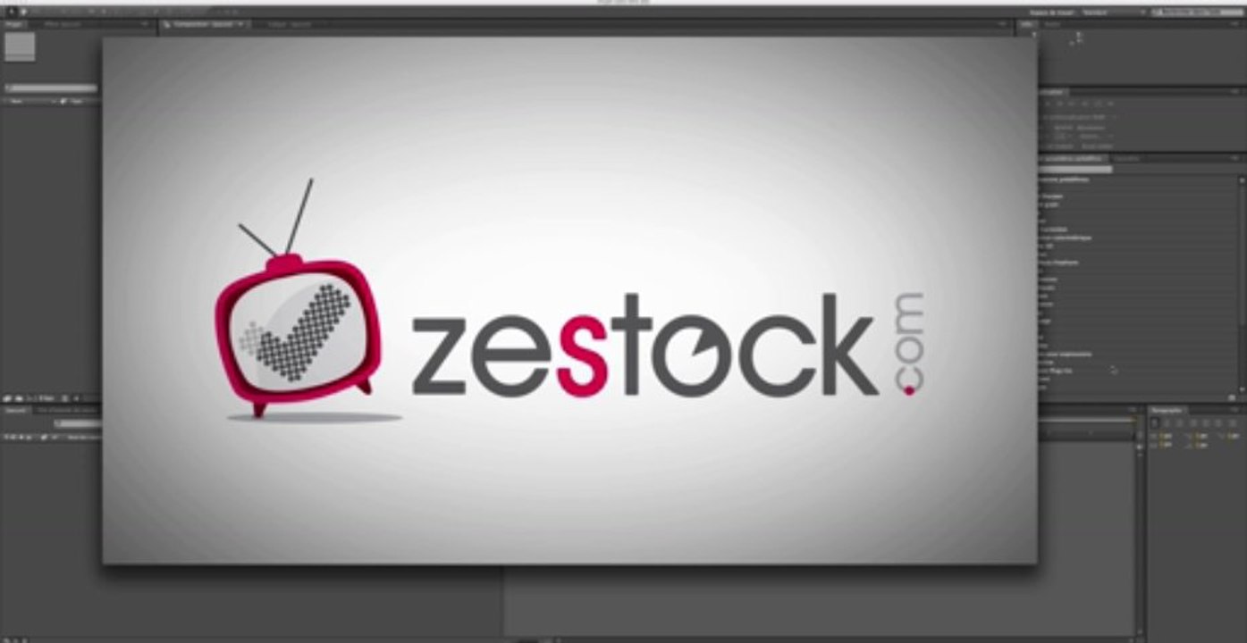 Animation de logo avec rebonds sur After Effects