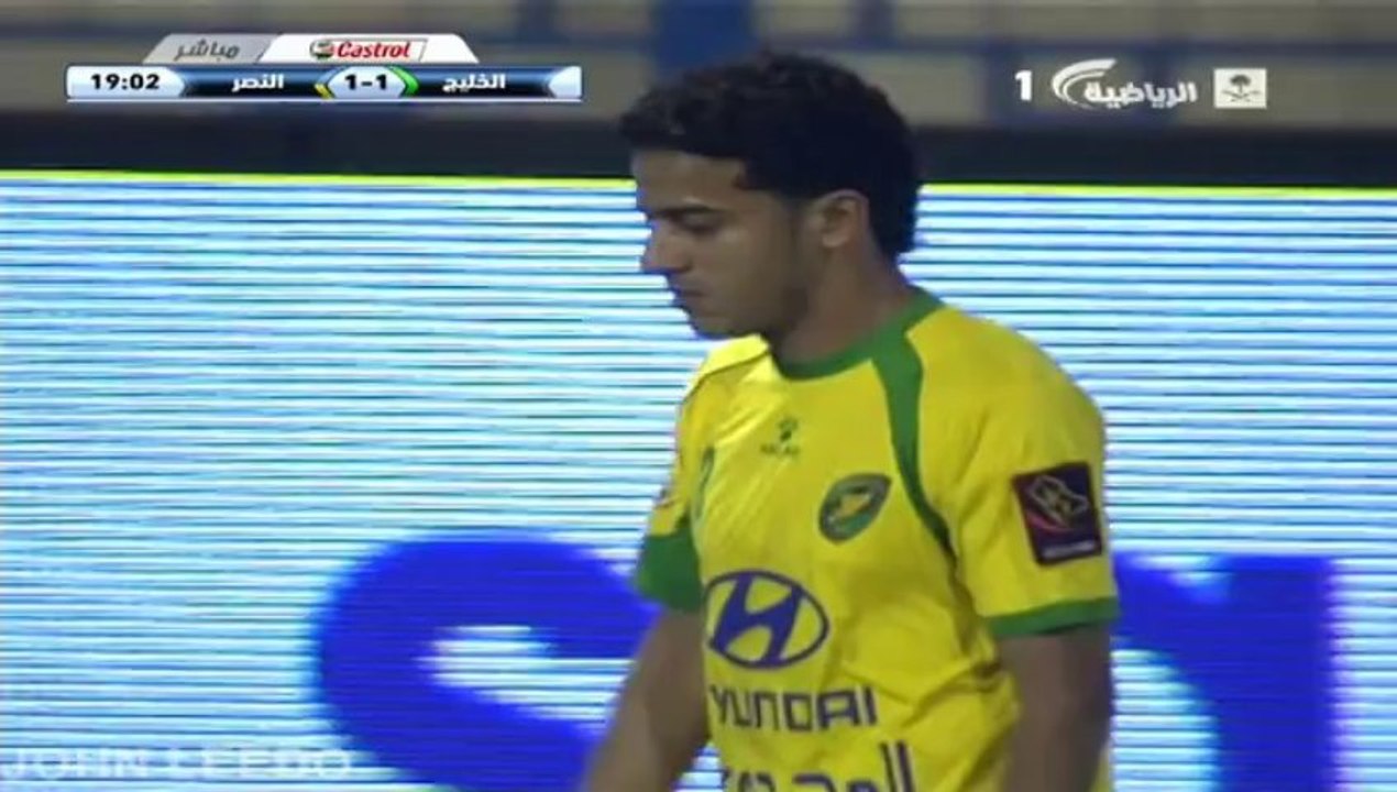 الشوط الأول #الخليج_النصر #كأس ولي العهد 20132014 دور ربع النهائي