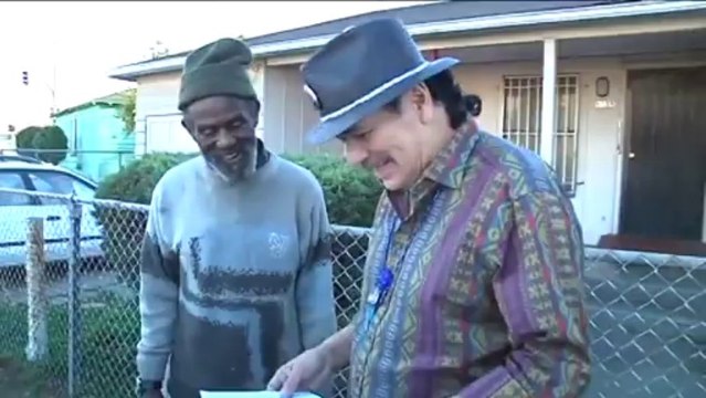 Carlos Santana Reunites With His Homeless Drummer
