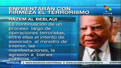 Egipto enfretará al terrorismo con firmeza: Primer Ministro Al Beblaui