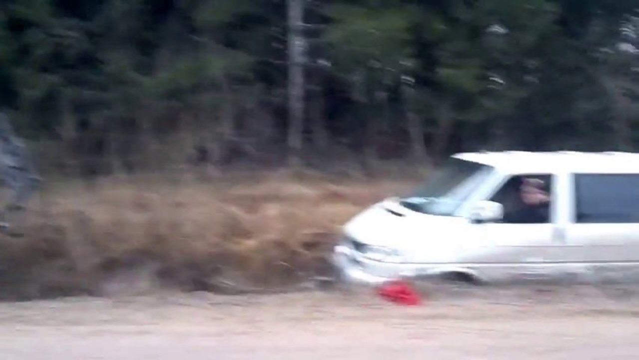Drunk Driver sleeping in the car...