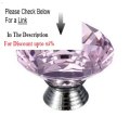 Clearance Clear Diamond Crystal Glass 40mm Kitchen Bedroom Toliet Door Knobs Handle Drawer