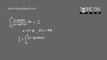 Integrales XIII -- Sustitución o cambio de variable -- Funciones trigonométricas