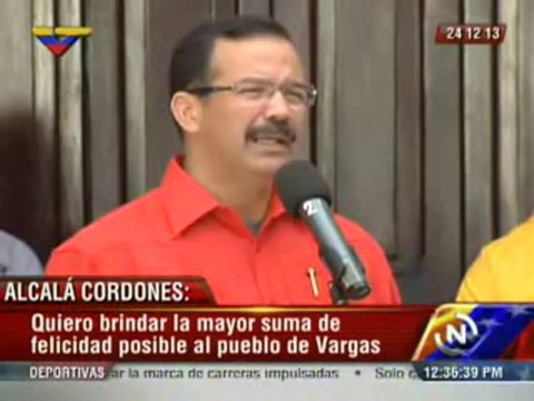 (Vídeo) Alcalde del municipio Vargas ofrendó su Banda Municipal al Comandante Eterno