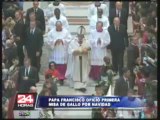 Papa Francisco celebró la tradicional Misa de Gallo en el Vaticano
