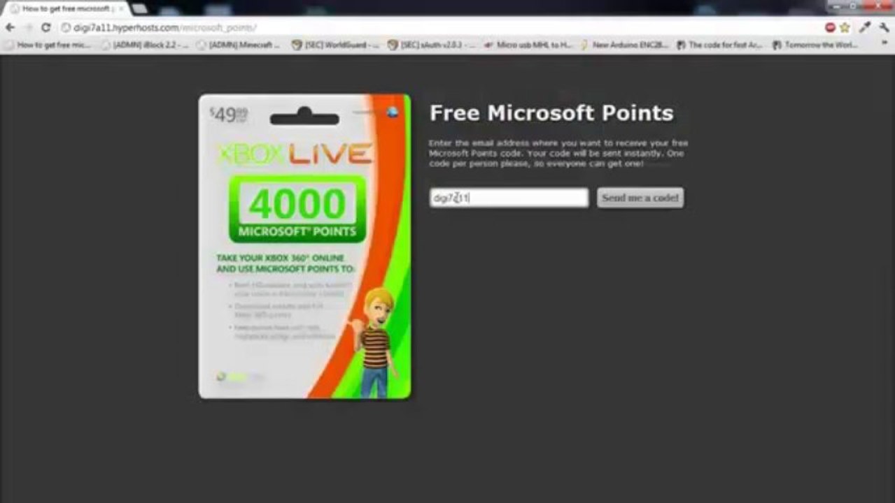 [Free Microsoft Points] Working Microsoft Points Generator [December 2013] Updated