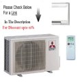 Clearance 18,000 Btu/h 19.20 Seer Mitsubishi Single-Zone Mini Split Heat Pump System - MUZGE18NA - MSZGE18NA