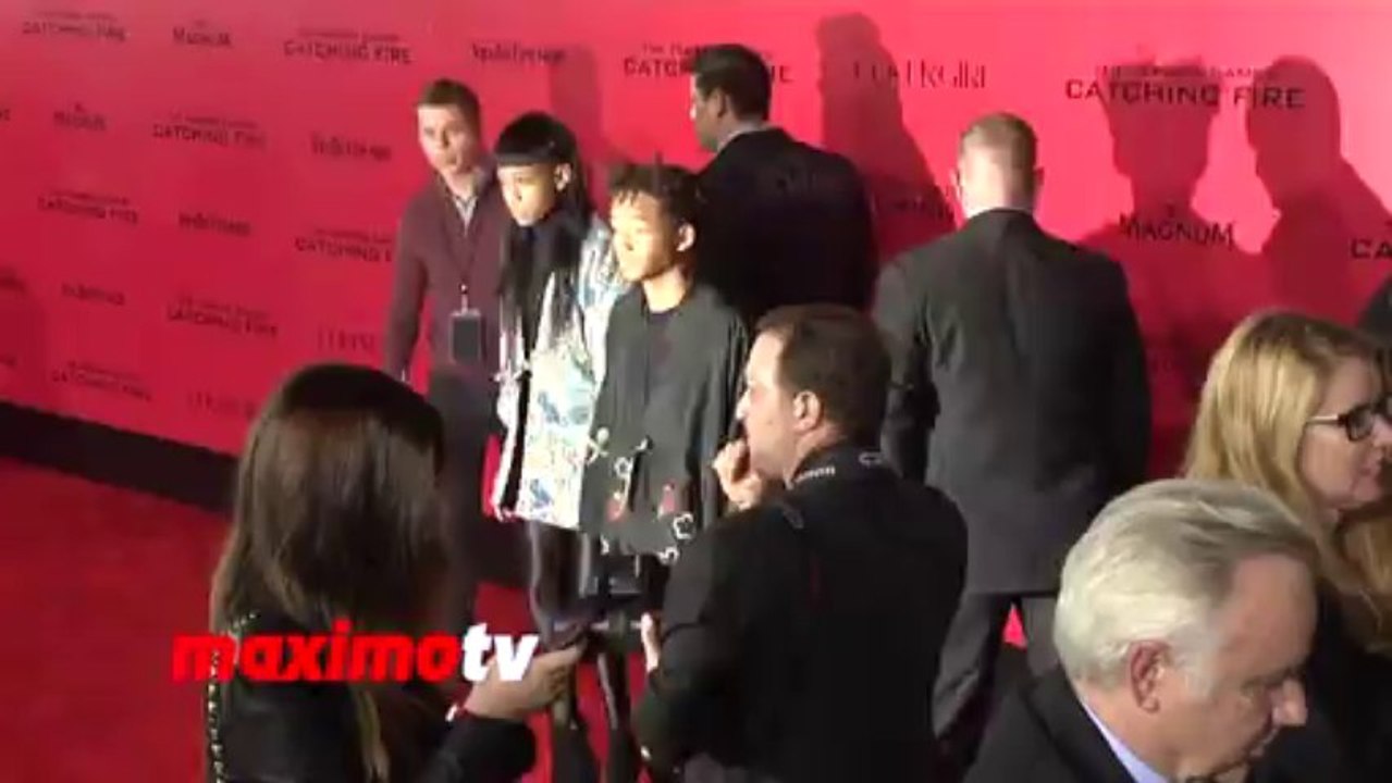 Willow Smith and Jaden Smith "The Hunger Games: Catching Fire" Premiere Red Carpet Arrivals