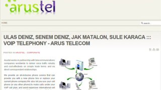 ULAS DENIZ, SENEM DENIZ, JAK MATALON, SULE KARACA ::: VOIP TELEPHONY - ARUS TELECOM