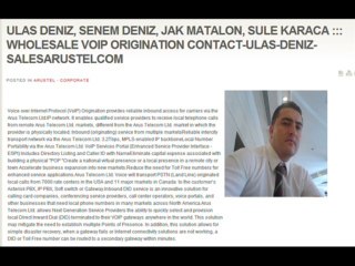 Download Video: ULAS DENIZ, SENEM DENIZ, JAK MATALON, SULE KARACA ::: WHOLESALE VOIP ORIGINATION CONTACT-ULAS-DENIZ-SALESARUSTELCOM