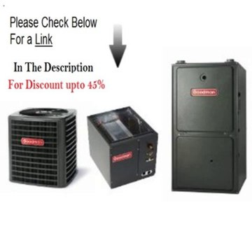 Clearance Goodman R410A 13 SEER Complete Split System Dual Fuel 5 Ton GSZ130601, CAPF4961D6, GMH950905DX