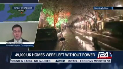 i24 News UK correspondent Jonathan Sacerdoti on the Christmas storms in the UK - 10Youtube.com