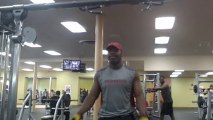 Wide palm facing Pull ups