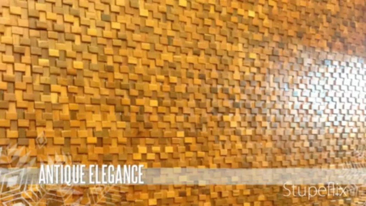 Trang trí nội thất gỗ mosaic - Hiệu ứng 3D
