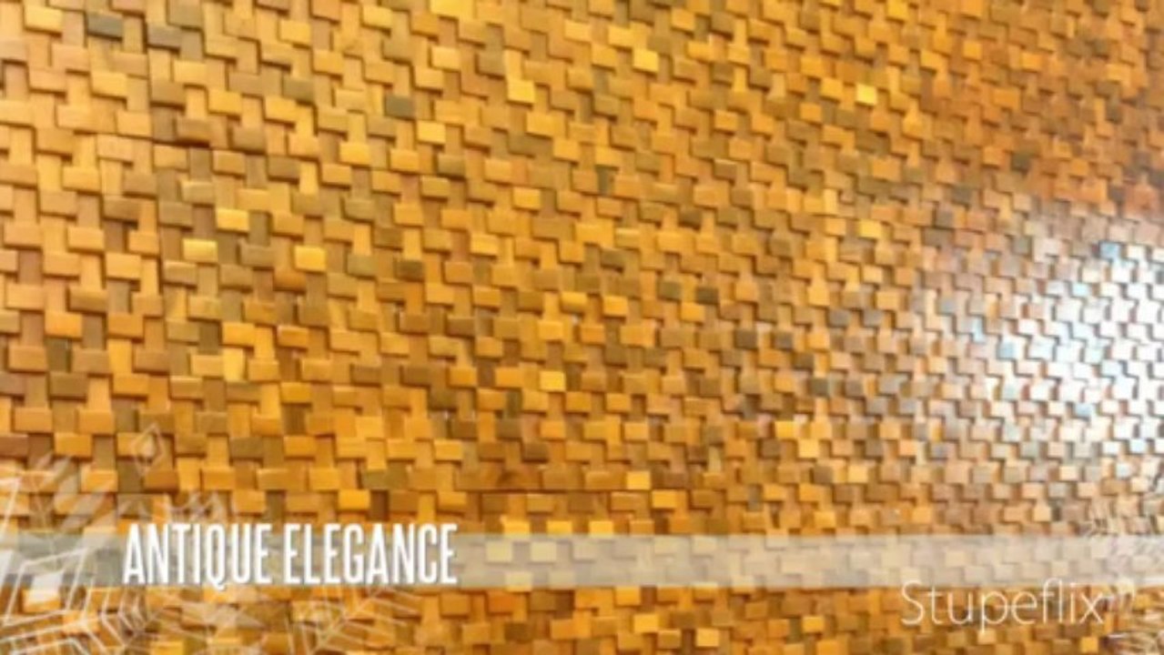 Trang trí nội thất gỗ mosaic - Hiệu ứng 3D