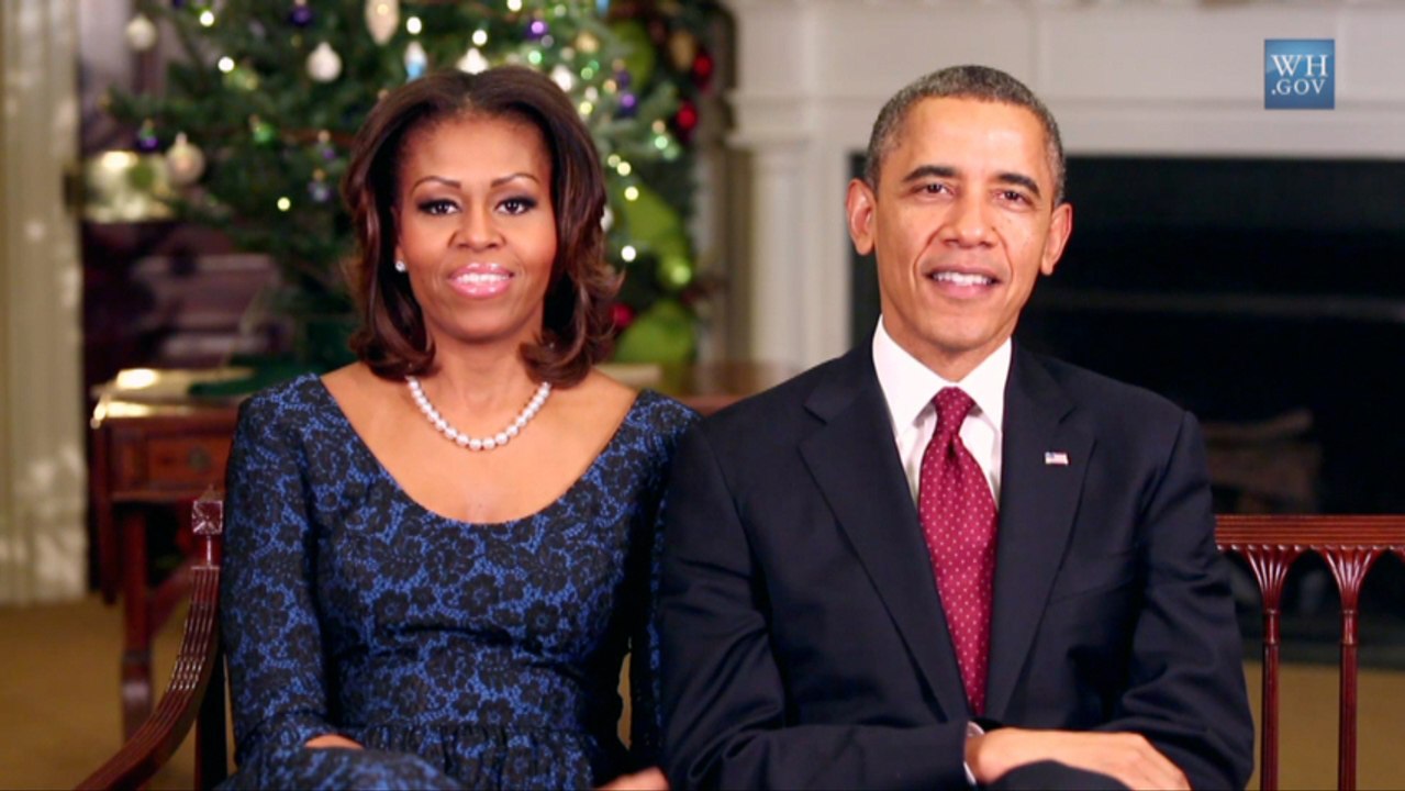 President Barack Obama And First Lady Michelle Obama Holiday Wishes